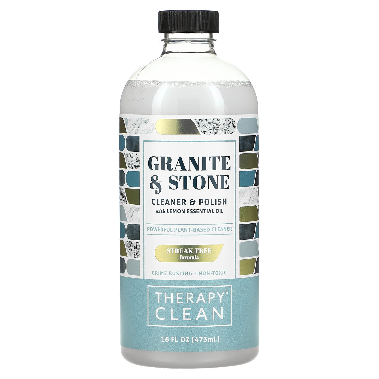 Therapy Clean-Granite & Stone-Cleaner & Polish with Lemon Essential Oil-16 fl oz (473 ml)