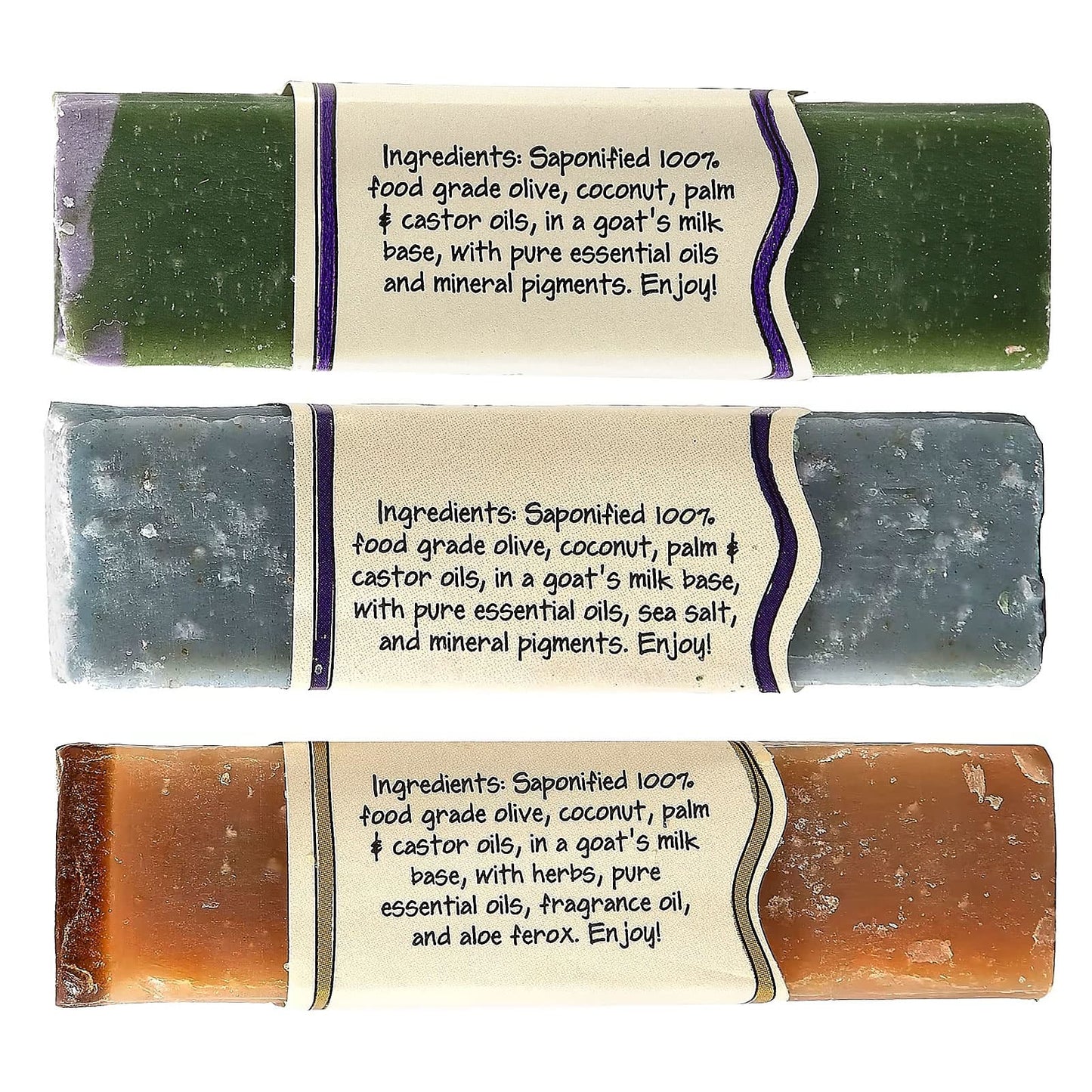 ZUM, Zum Bar, Goat's Milk Soaps Gift Pack, 3 Bars, 3 oz Each