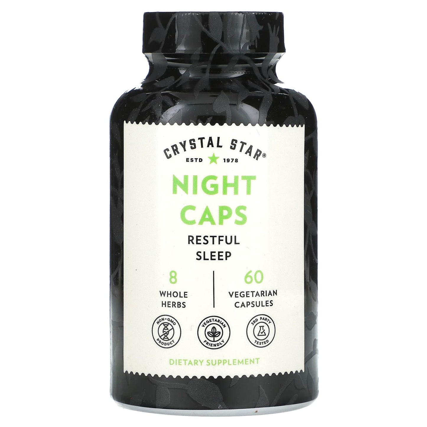 Crystal Star-Night Caps-60 Vegetarian Capsules