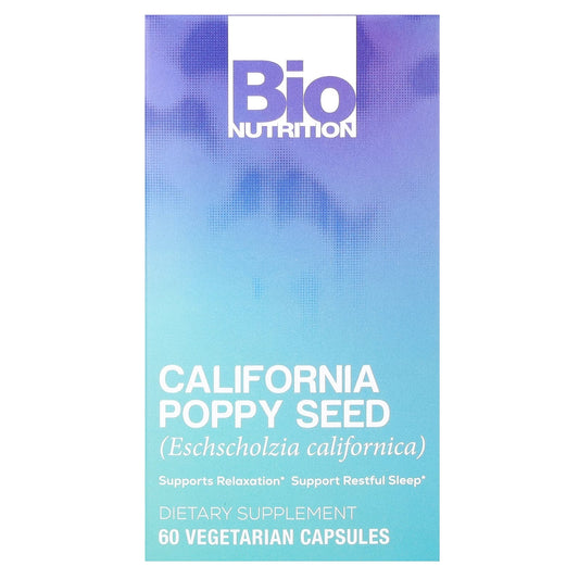 Bio Nutrition-California Poppy Seed-60 Vegetarian Capsules