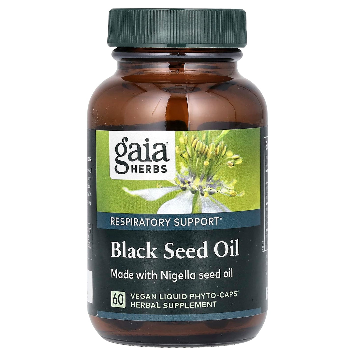 Gaia Herbs, Black Seed Oil, 60 Vegan Liquid Phyto-Caps