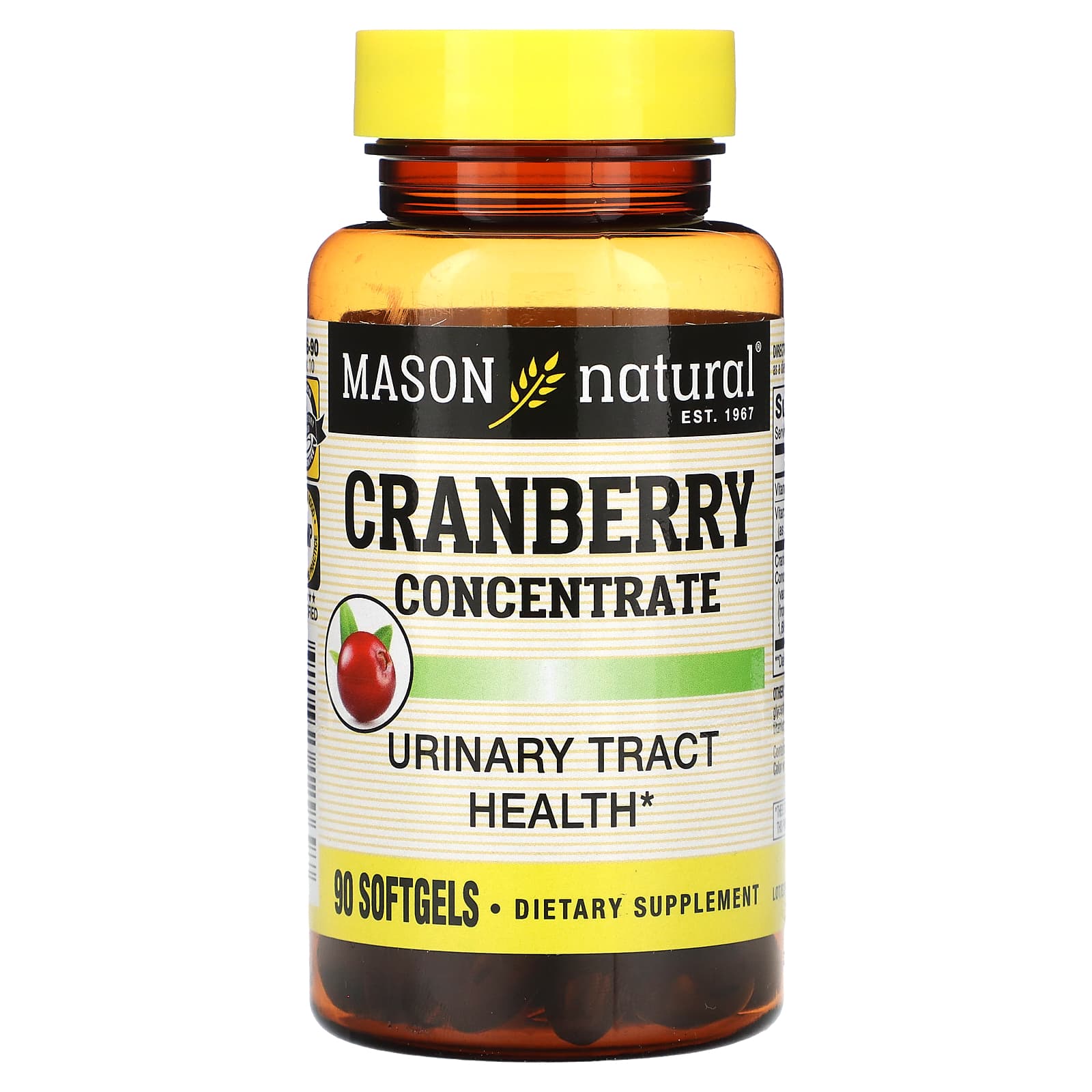 Mason Natural-Cranberry Concentrate-90 Softgels