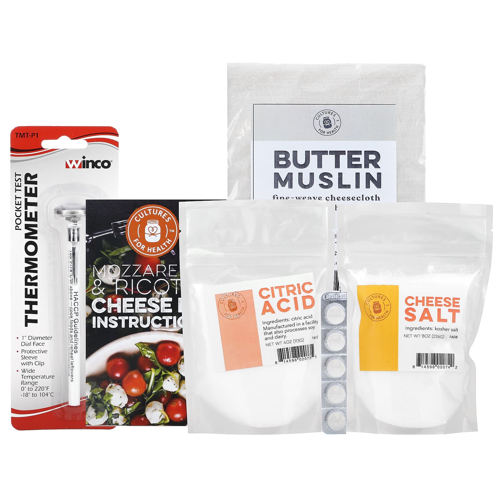 Cultures for Health-Cheese Kit-Mozzarella & Ricotta-1 Kit