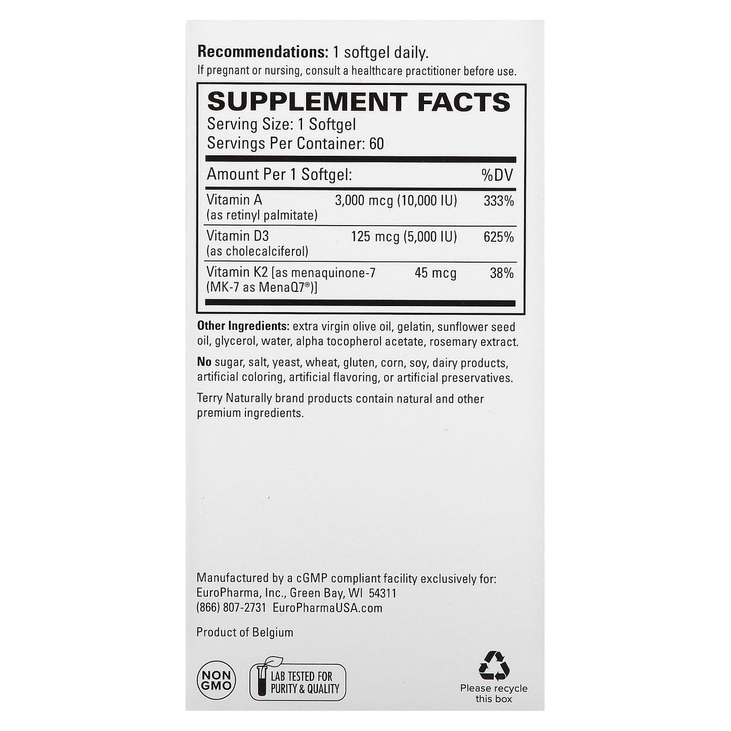 Terry Naturally, Artery Strong, 60 Softgels