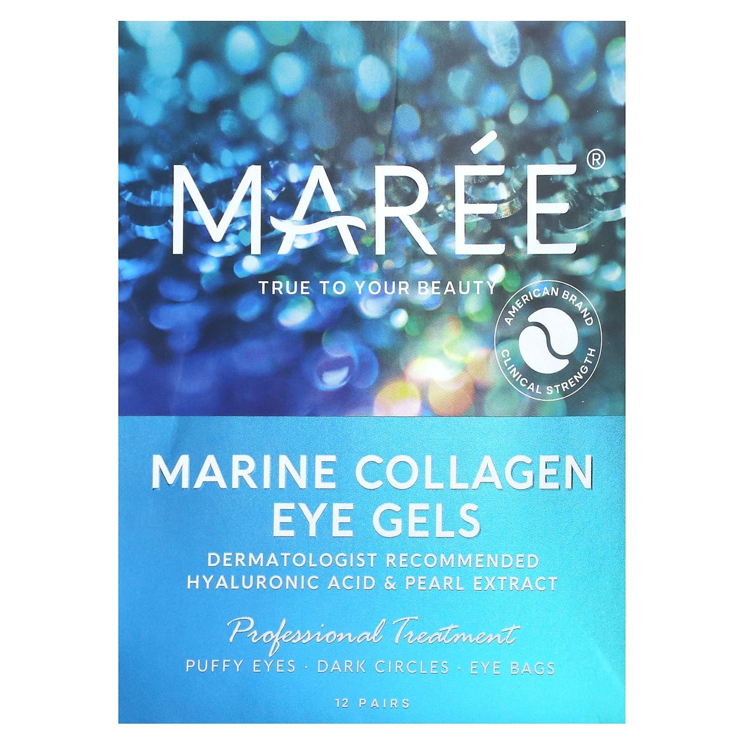 Maree, Marine Collagen Eye Gels, 12 Pairs, 1.32 oz (36 g)