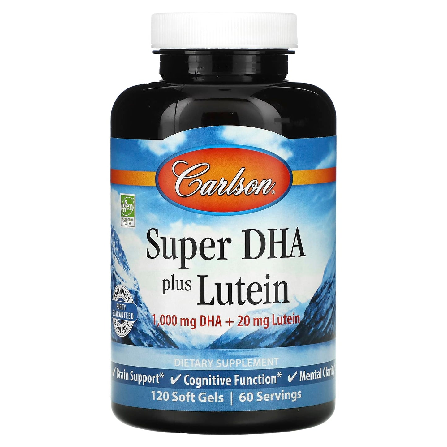 Carlson-Super DHA Plus Lutein-120 Soft Gels