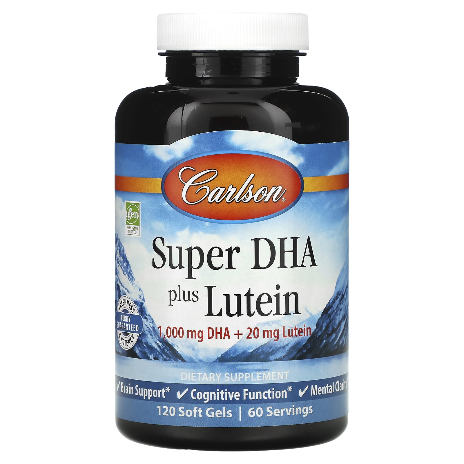 Carlson-Super DHA Plus Lutein-120 Soft Gels