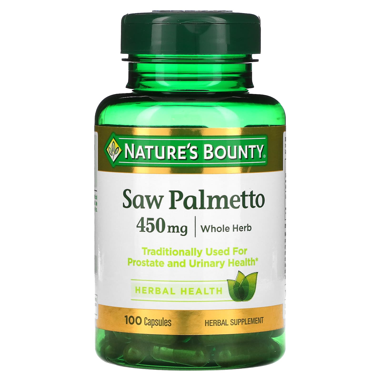 Nature's Bounty-Saw Palmetto-450 mg-100 Capsules