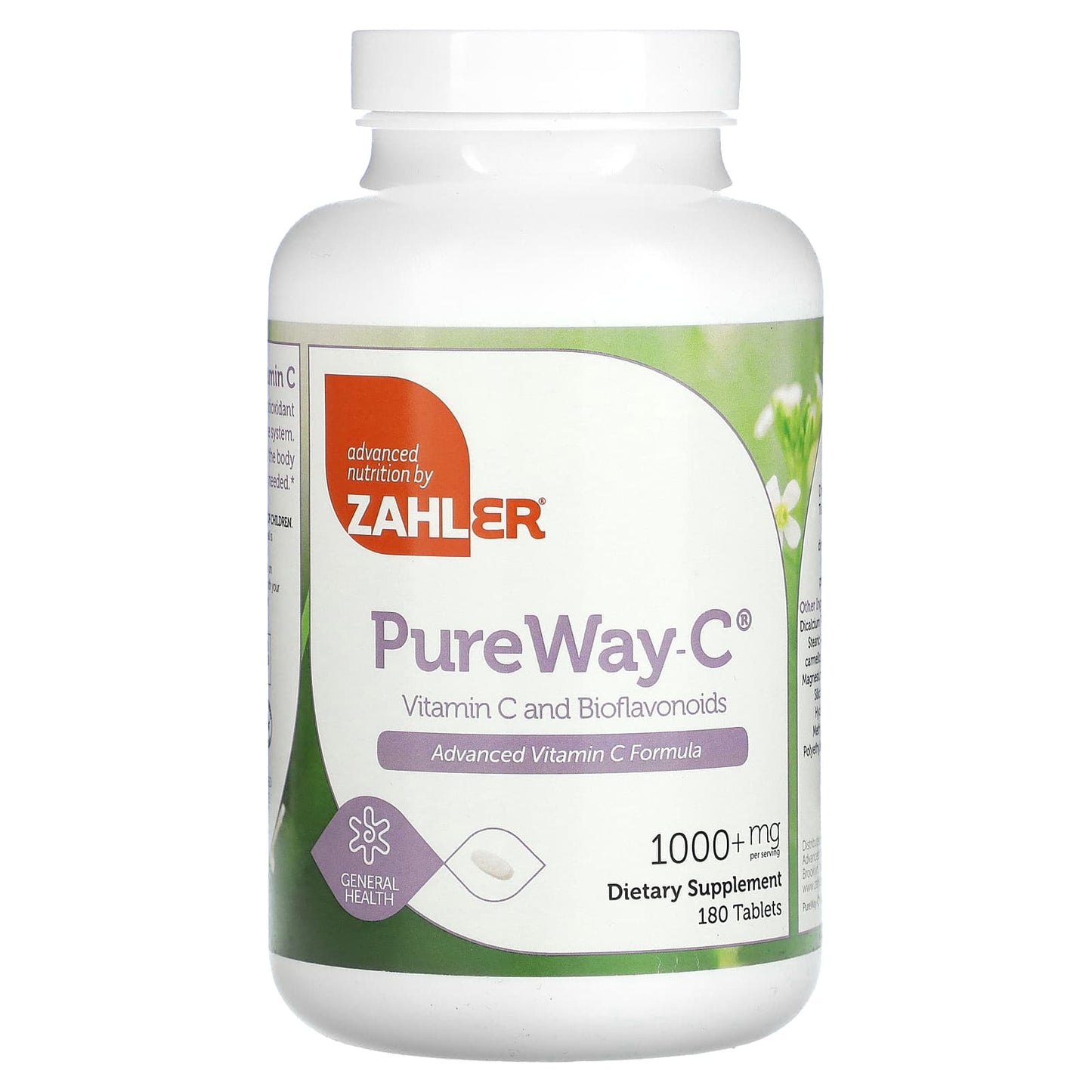 Zahler-PureWay-C-Vitmain C and Bioflavonoids-1,000+ mg-180 Tablets