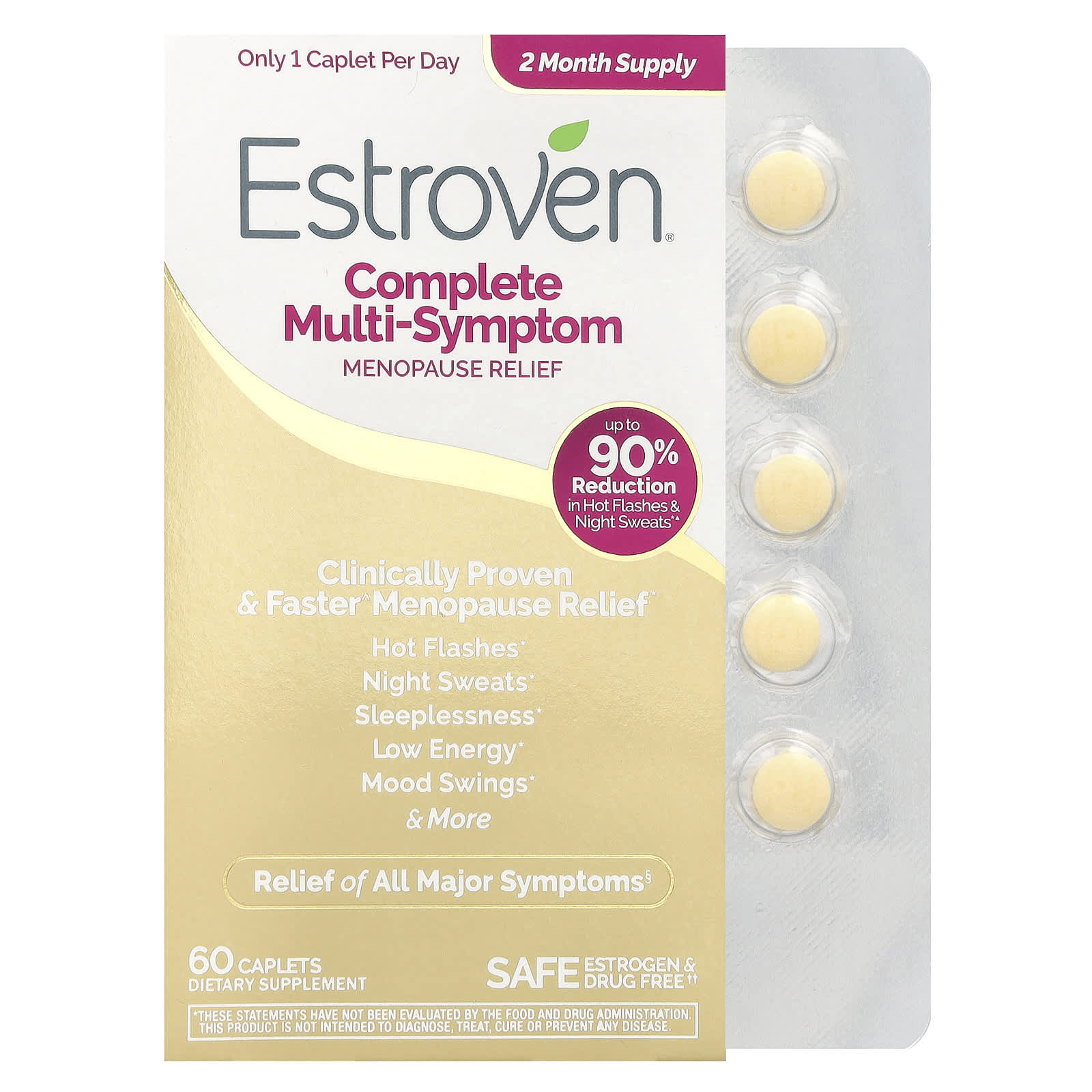 Estroven-Complete Multi-Symptom Menopause Relief-60 Caplets