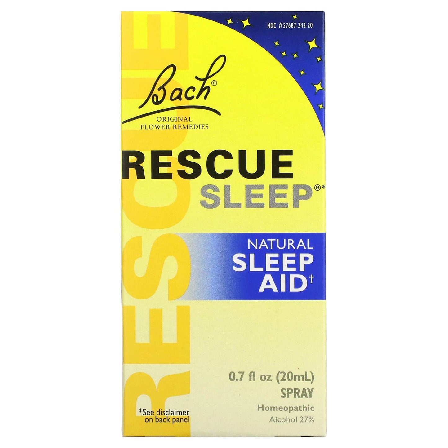 Bach-Original Flower Remedies-Rescue Sleep-Natural Sleep Aid-0.7 fl oz (20 ml) Spray