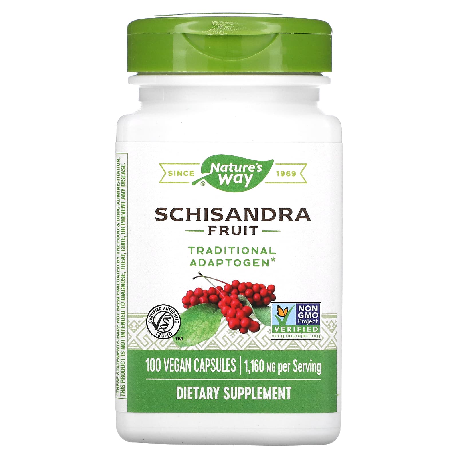 Nature's Way-Schisandra Fruit-1,160 mg-100 Vegan Capsules (580 mg per Capsule)