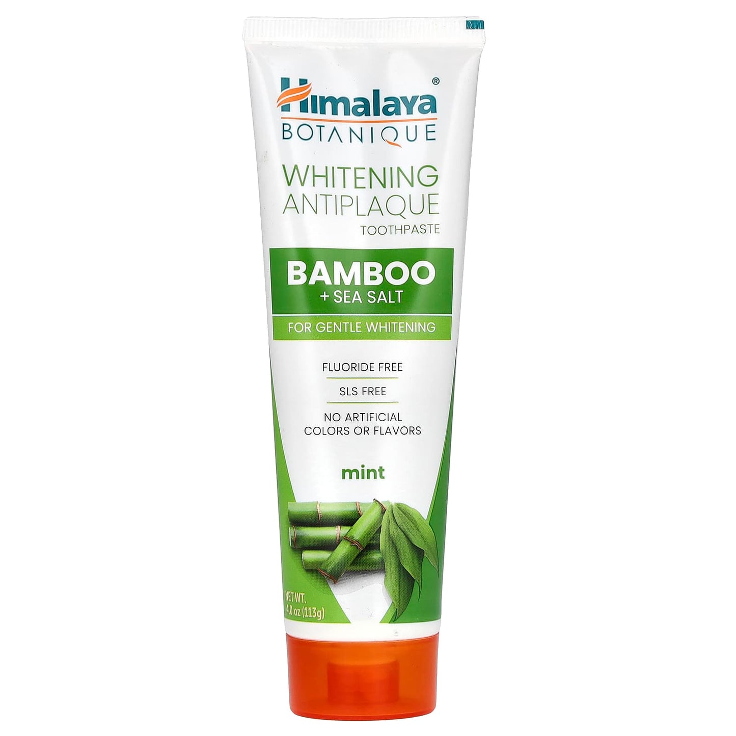 Himalaya-Whitening Antiplaque Toothpaste-Bamboo + Sea Salt-Mint-4 oz ( 113 g)