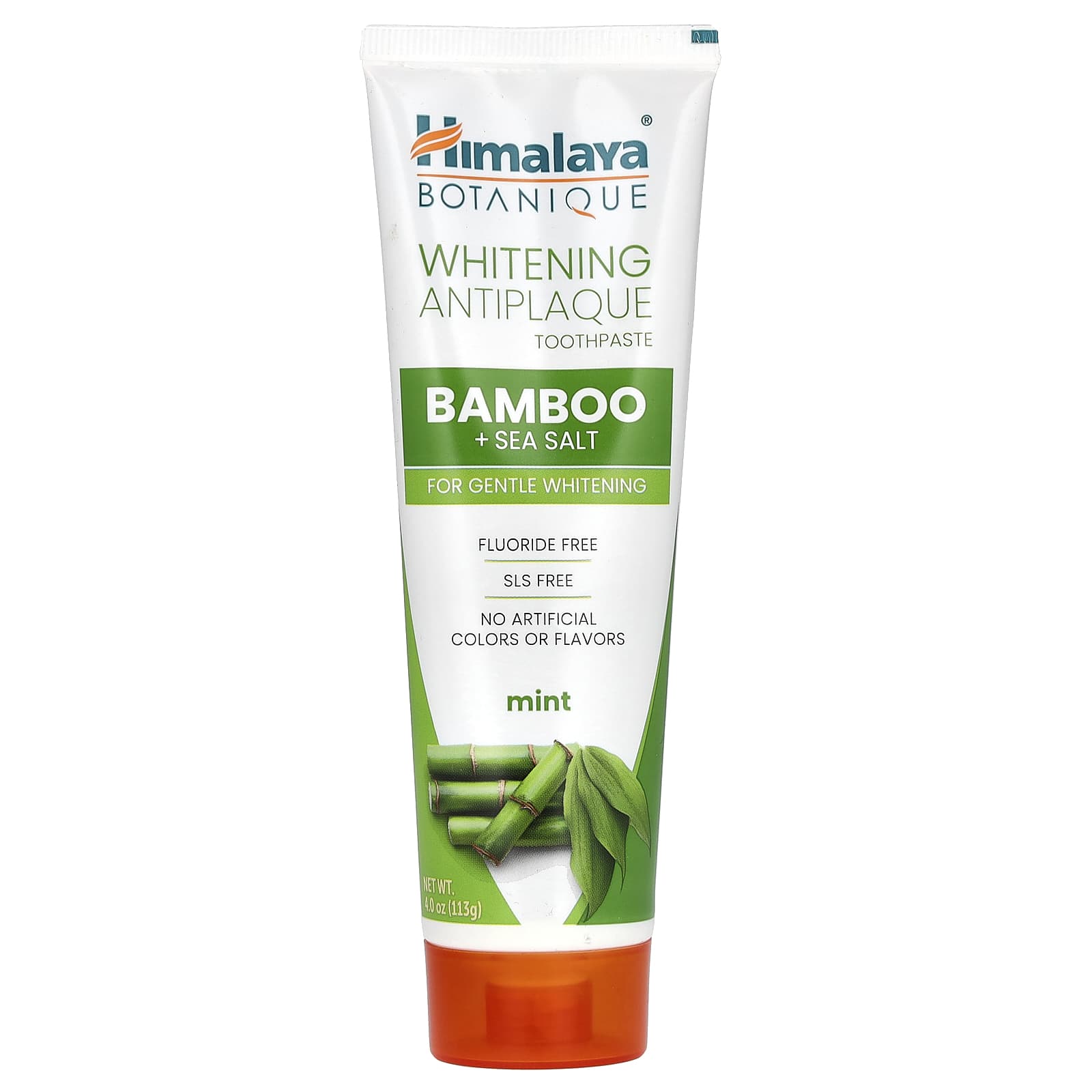 Himalaya-Whitening Antiplaque Toothpaste-Bamboo + Sea Salt-Mint-4 oz ( 113 g)