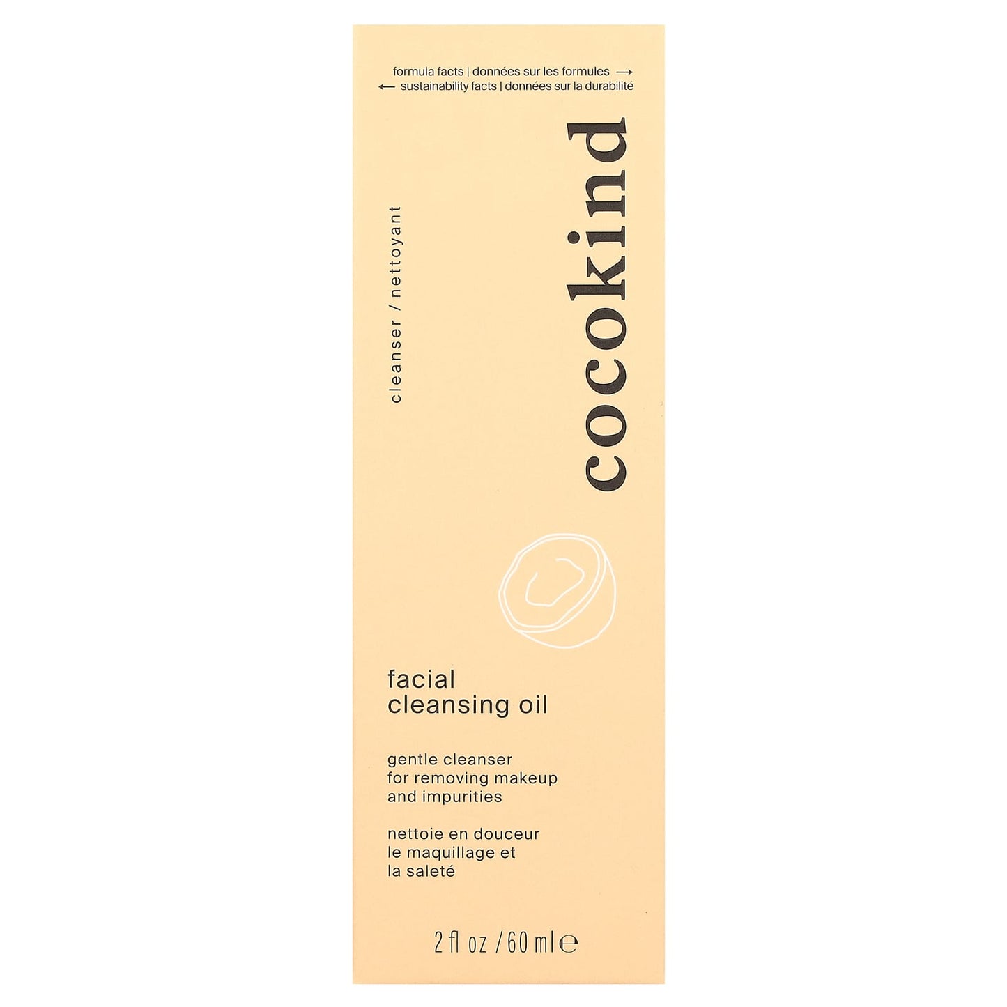 Cocokind, Facial Cleansing Oil, 2 fl oz (60 ml)