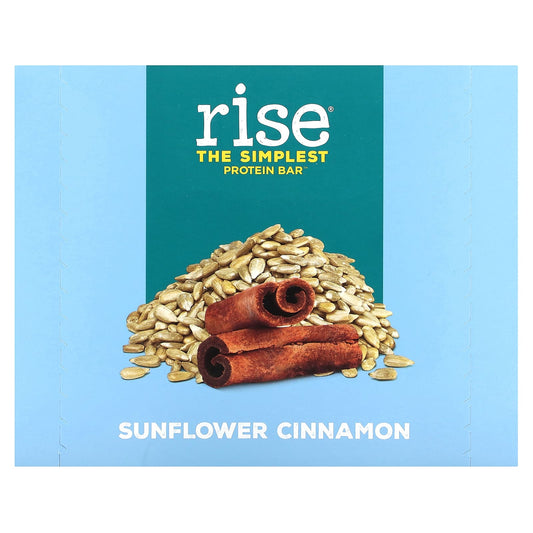 Rise Bar-The Simplest Protein Bar-Sunflower Cinnamon-12 Bars-2.1 oz (60 g) Each