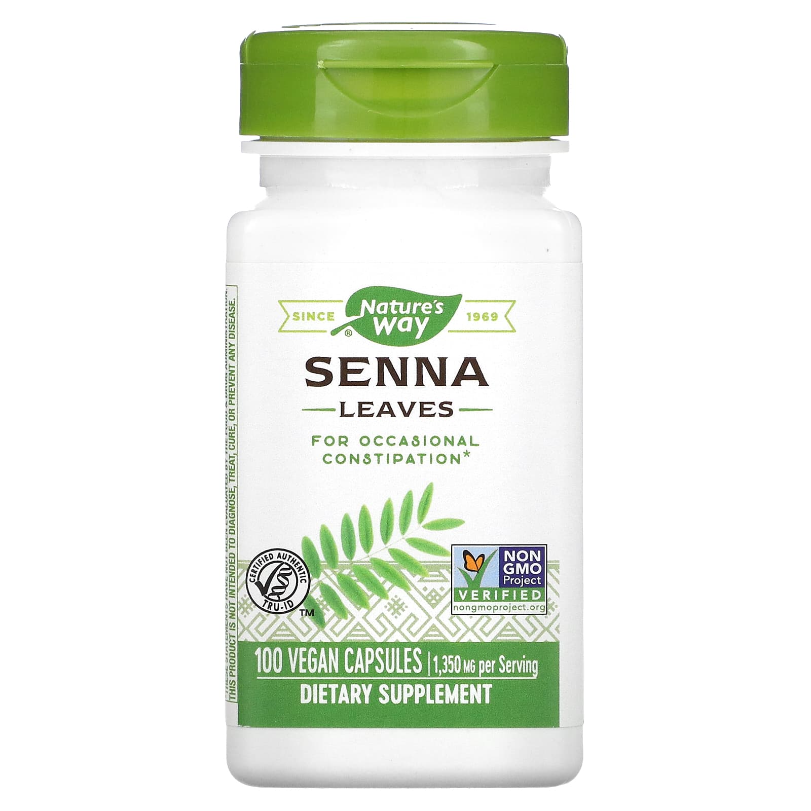 Nature's Way-Senna Leaves-1,350 mg-100 Vegan Capsules (450 mg per Capsule)