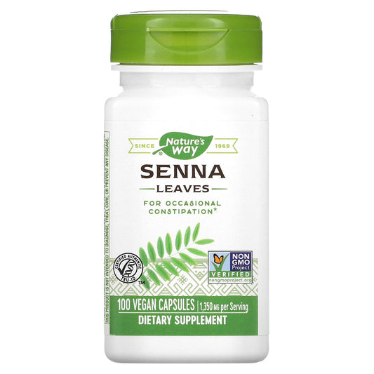 Nature's Way-Senna Leaves-1,350 mg-100 Vegan Capsules (450 mg per Capsule)