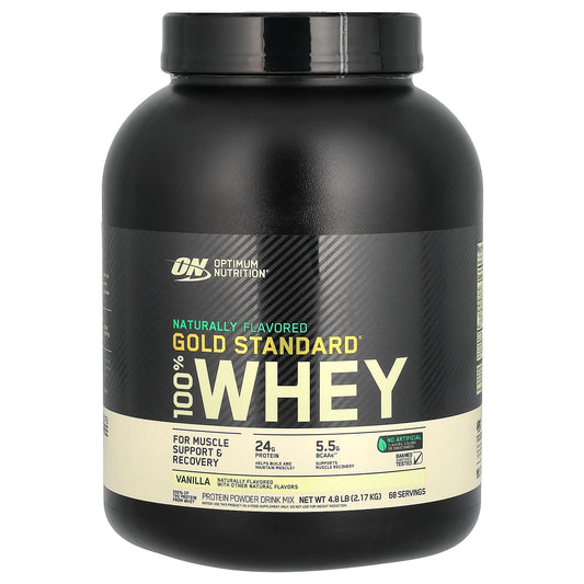 Optimum Nutrition-Gold Standard 100% Whey-Vanilla-4.8 lb (2.17 kg)