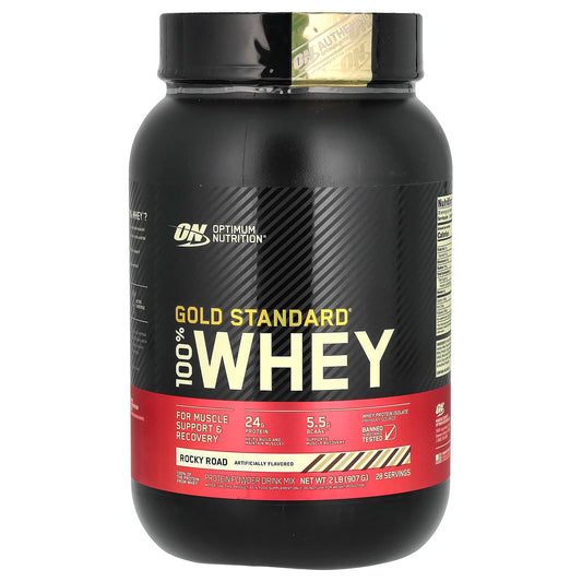 Optimum Nutrition-Gold Standard 100% Whey-Rocky Road-2 lb (907 g)