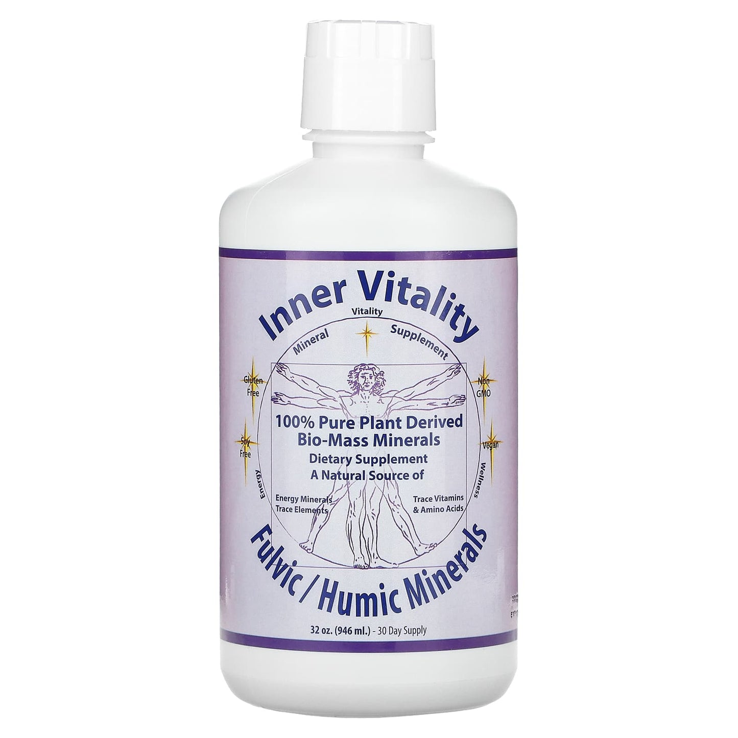 Morningstar Minerals-Inner Vitality-Fulvic/Humic Minerals-32 oz (946 ml)