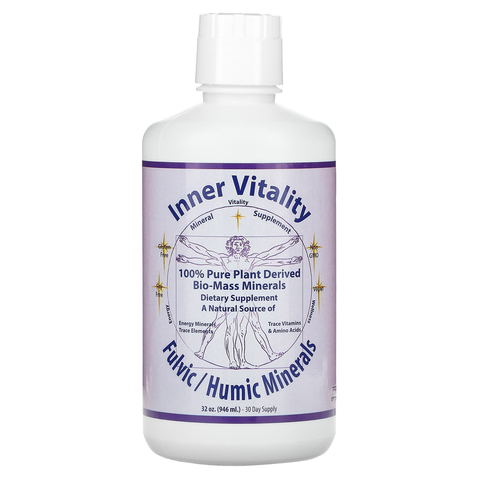 Morningstar Minerals-Inner Vitality-Fulvic/Humic Minerals-32 oz (946 ml)