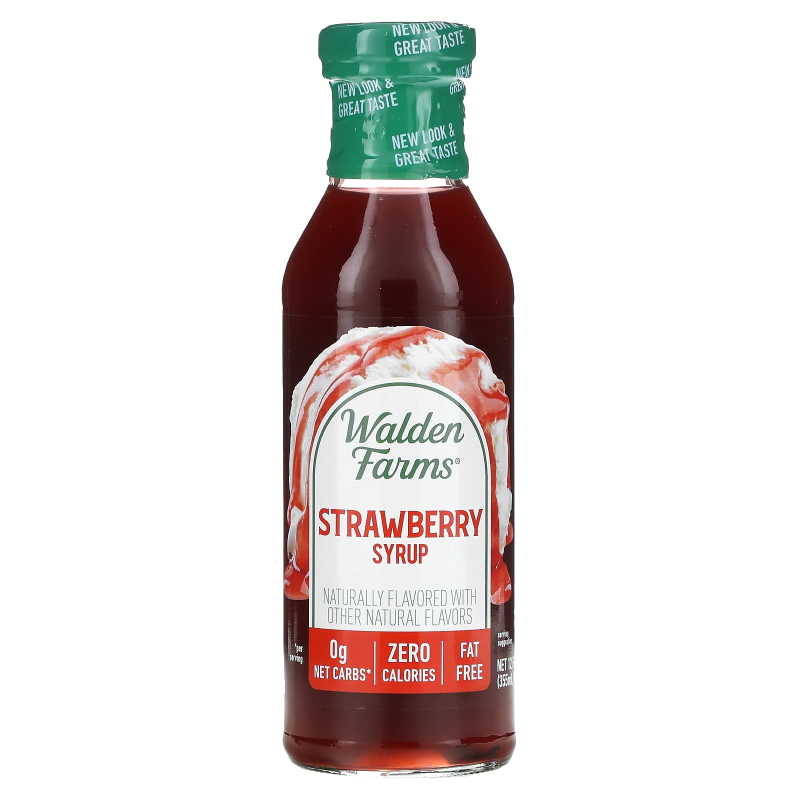 Walden Farms-Strawberry Syrup-12 fl oz (355 ml)