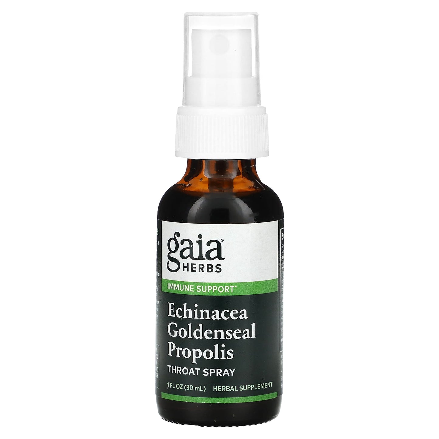 Gaia Herbs-Throat Spray-Echinacea Goldenseal Propolis-1 fl oz (30 ml)