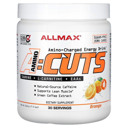 ALLMAX-ACUTS-Amino-Charged Energy Drink-Orange-7.4 oz (210 g)