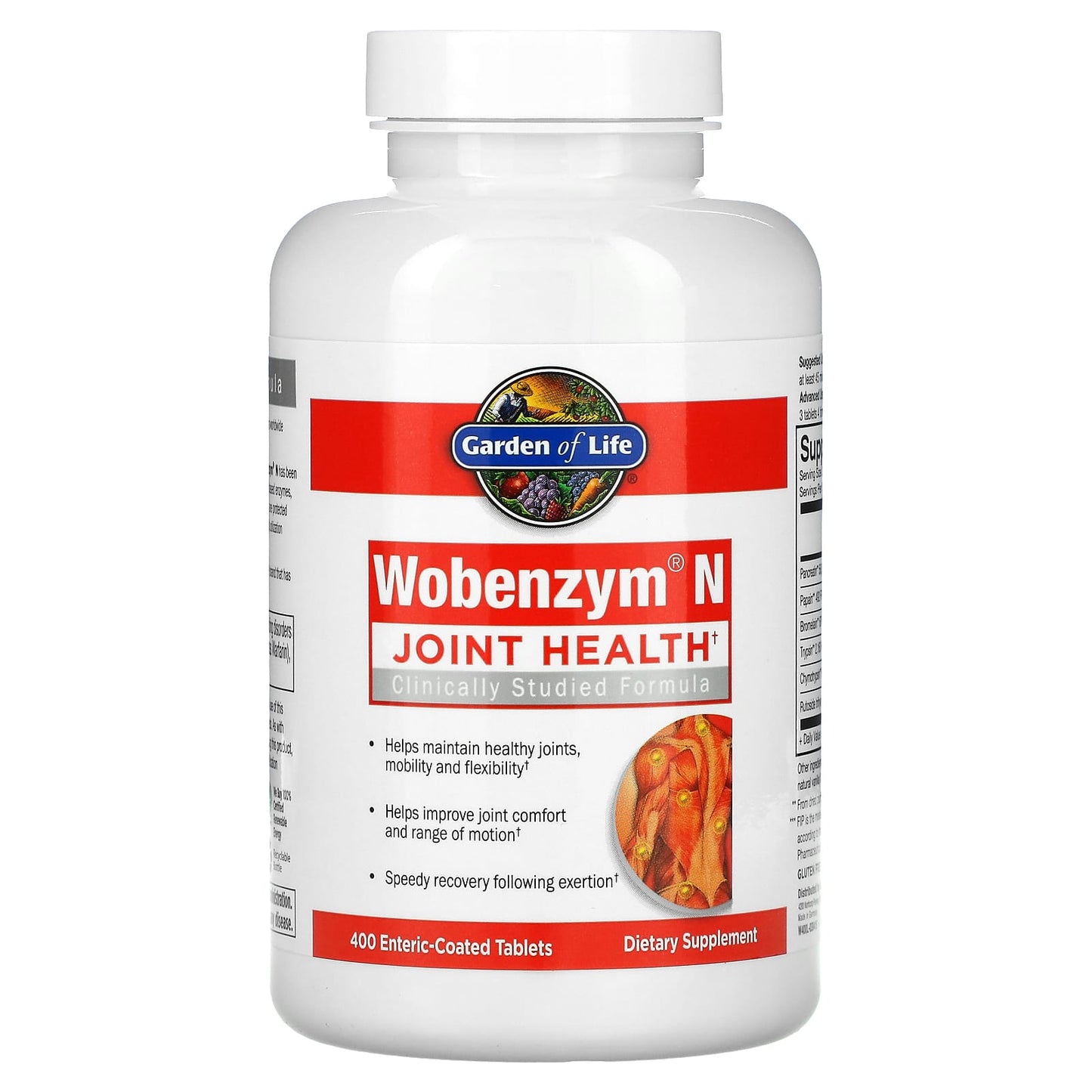 Wobenzym N, Joint Health, 400 Enteric-Coated Tablets