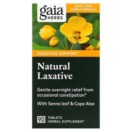 Gaia Herbs-Natural Laxative-90 Tablets