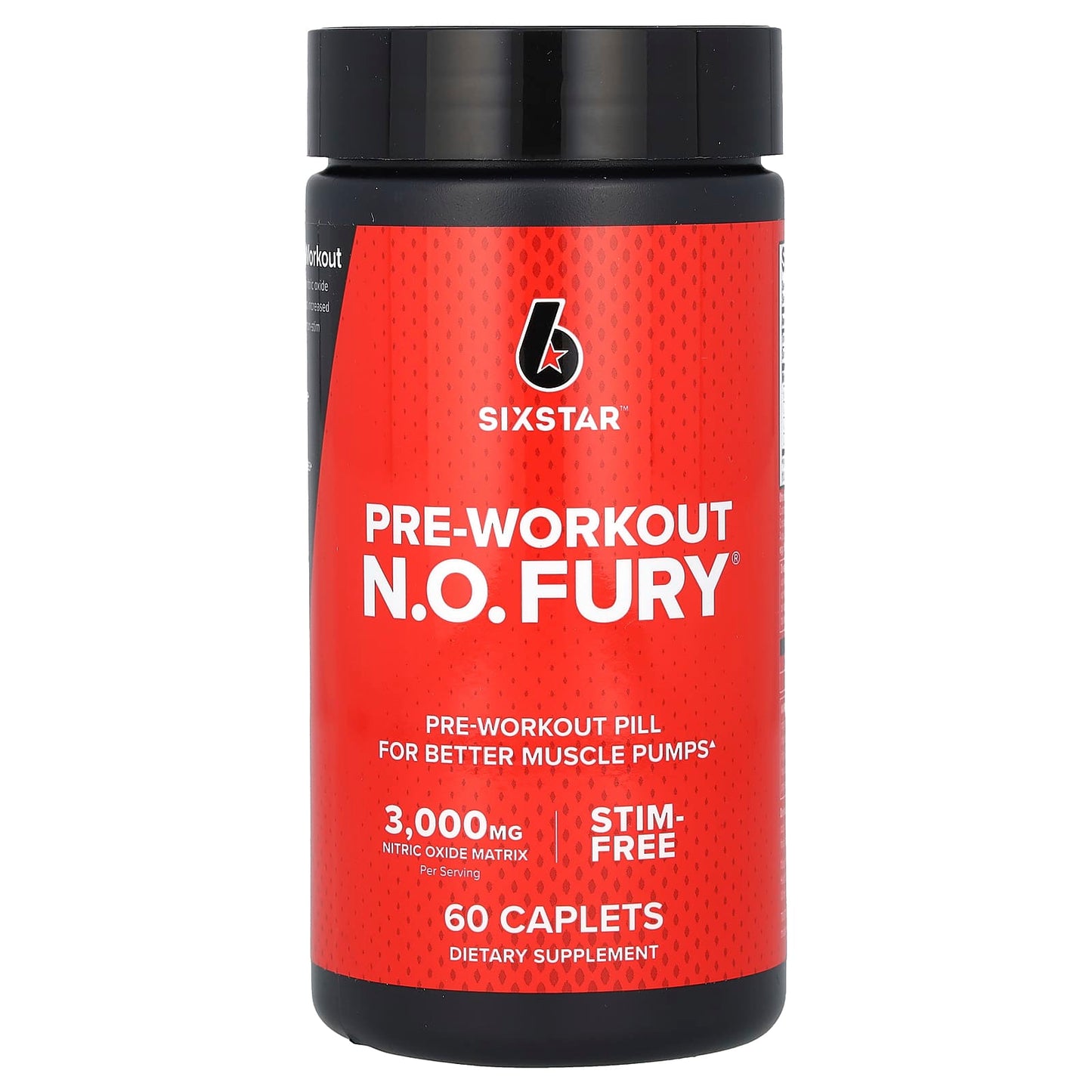 SIXSTAR-Pre-Workout N.O. FURY-60 Caplets