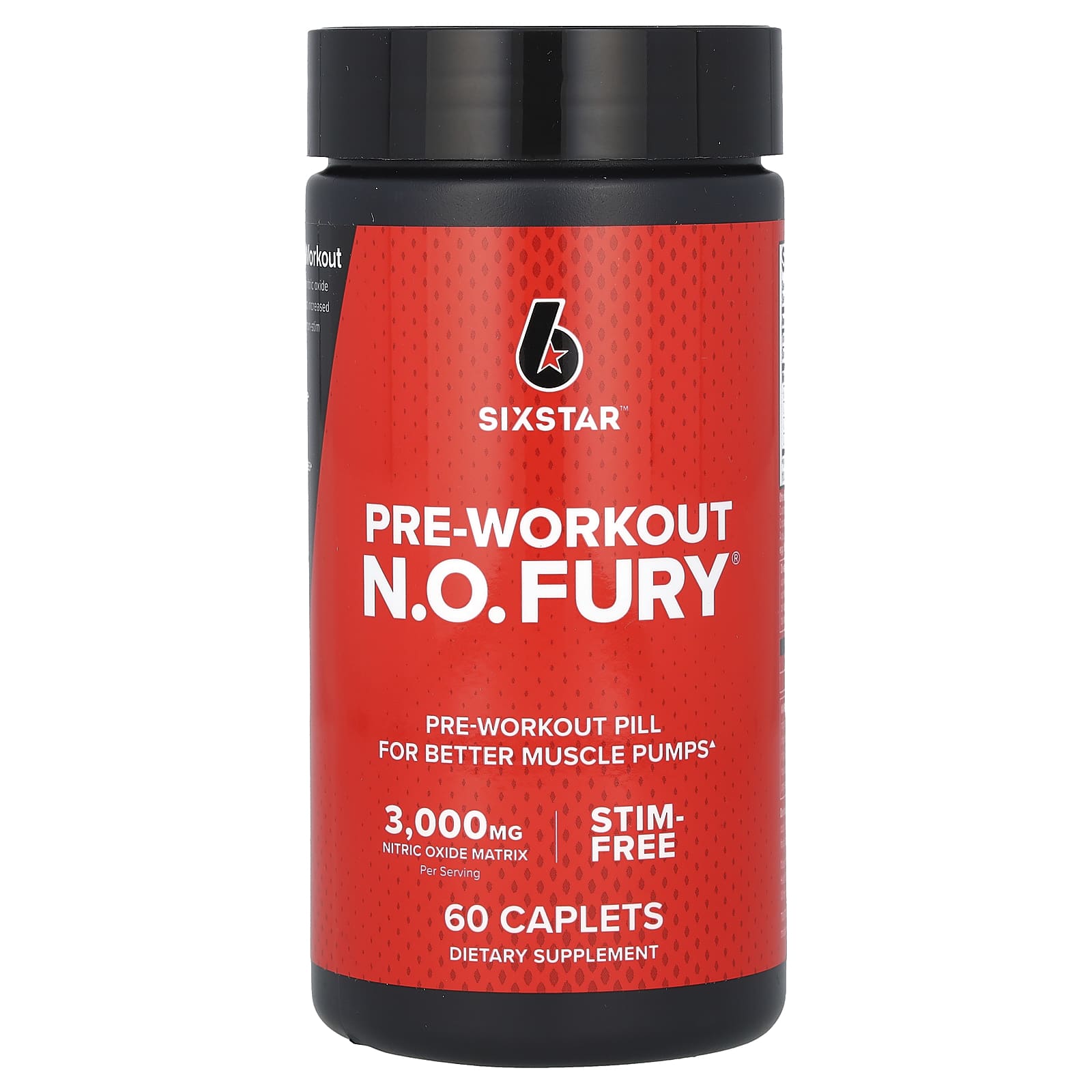 SIXSTAR-Pre-Workout N.O. FURY-60 Caplets