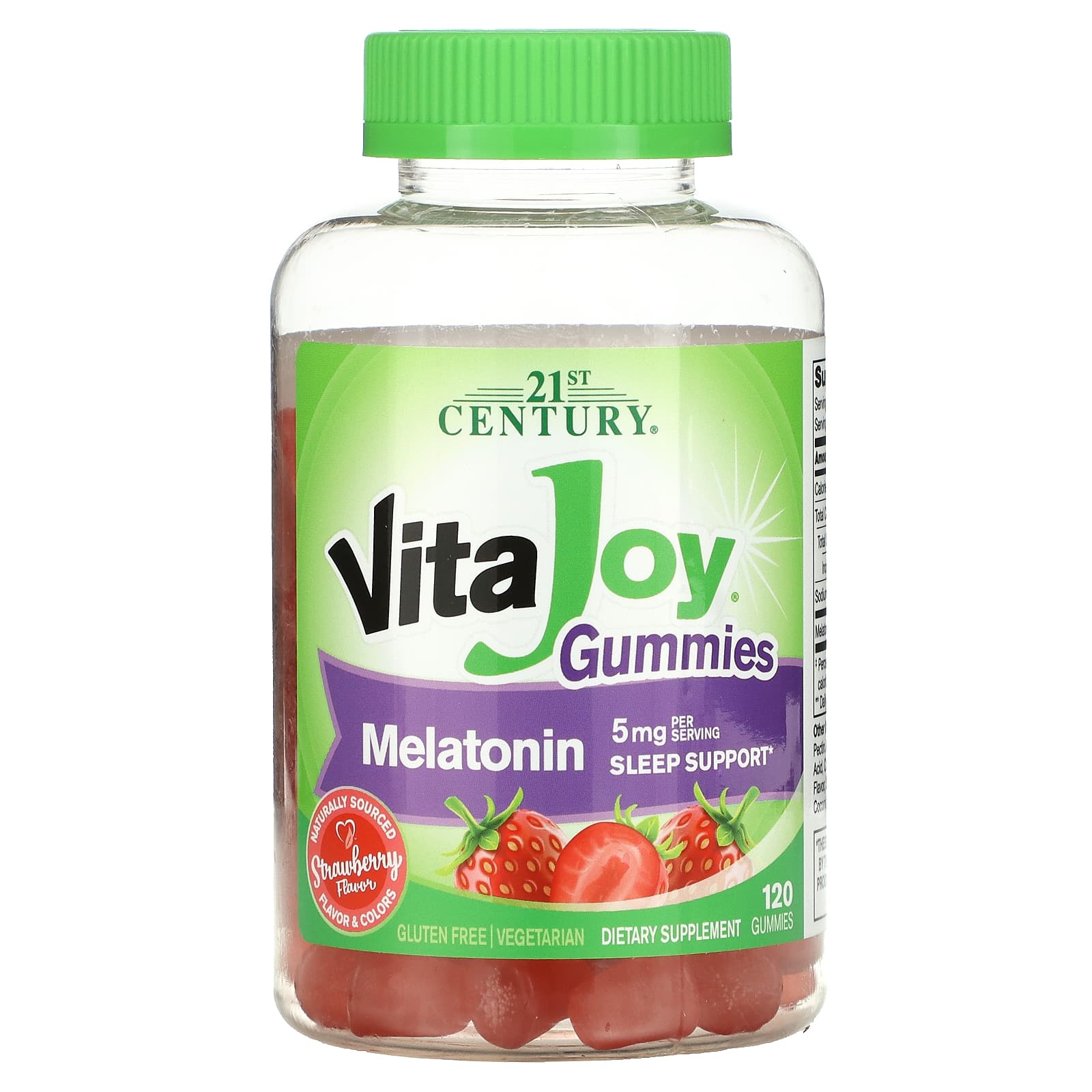 21st Century-VitaJoy Melatonin Gummies-5 mg-120 Gummies (2.5 mg per Gummy)