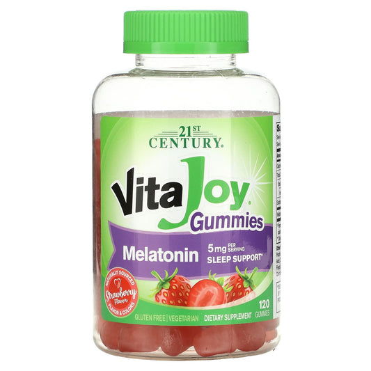 21st Century-VitaJoy Melatonin Gummies-5 mg-120 Gummies (2.5 mg per Gummy)