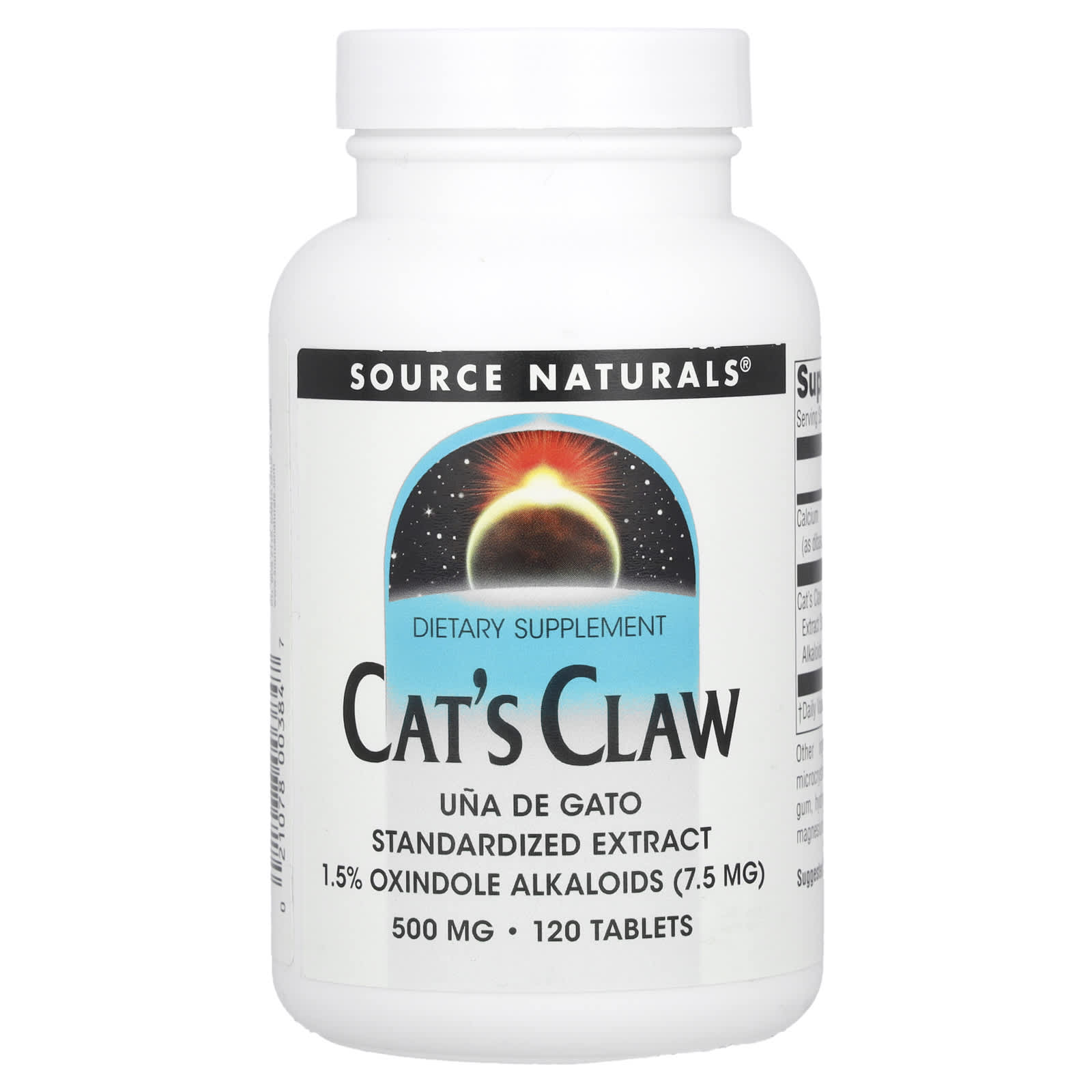 Source Naturals-Cat's Claw-500 mg-120 Tablets