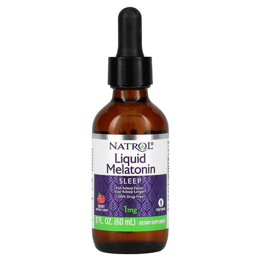 Natrol-Liquid Melatonin-Berry-1 mg-2 fl oz (60 ml)