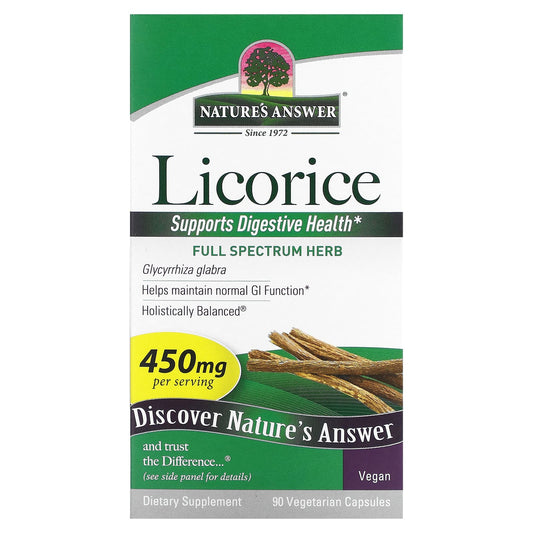 Nature's Answer-Licorice-450 mg-90 Vegetarian Capsules