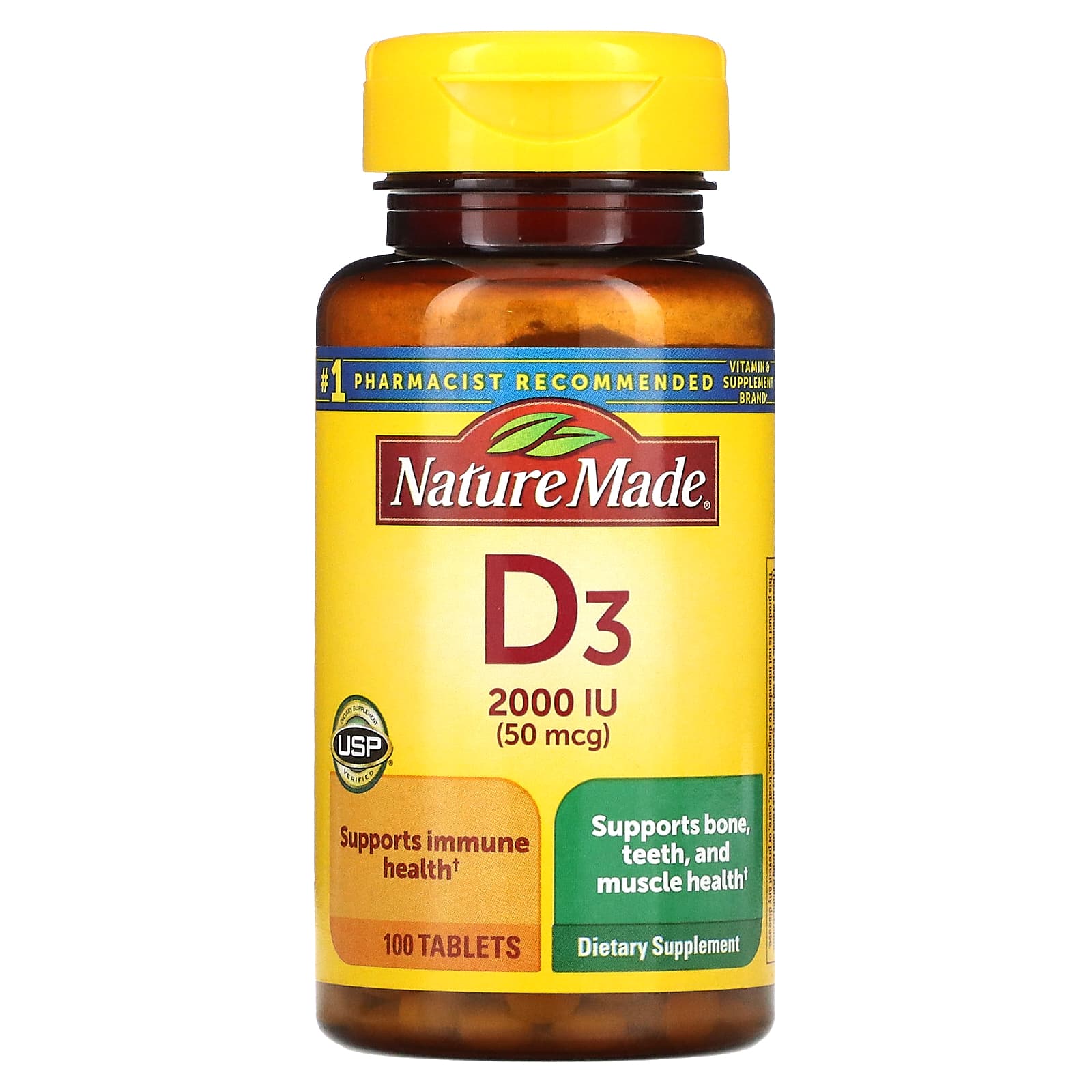 Nature Made-Vitamin D3-50 mcg-100 Tablets