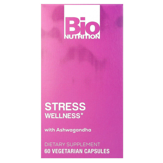 Bio Nutrition-Stress Wellness With Ashwagandha-60 Vegetarian Capsules