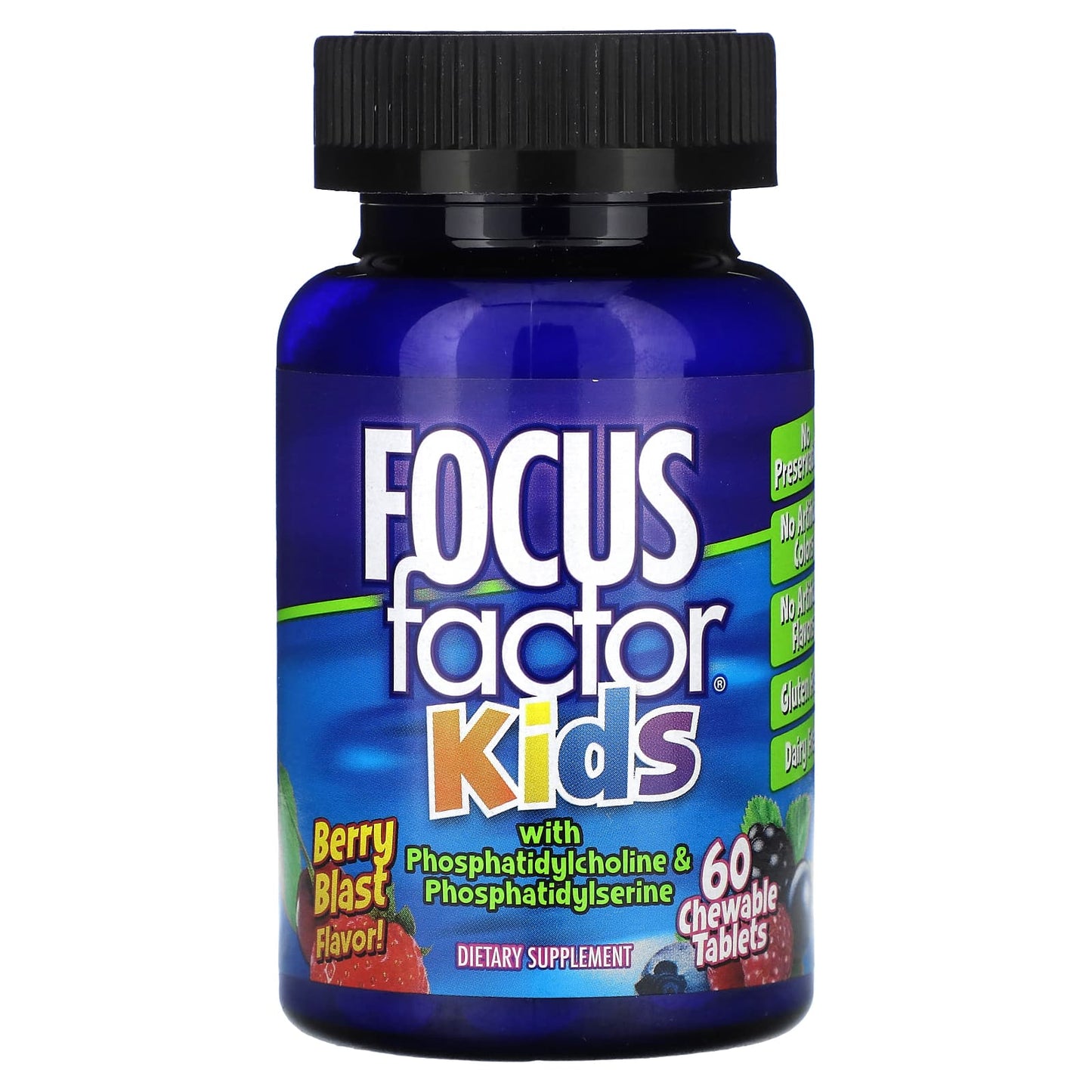 Focus Factor-Focus Factor Kids-Berry Blast-60 Chewable Tablets