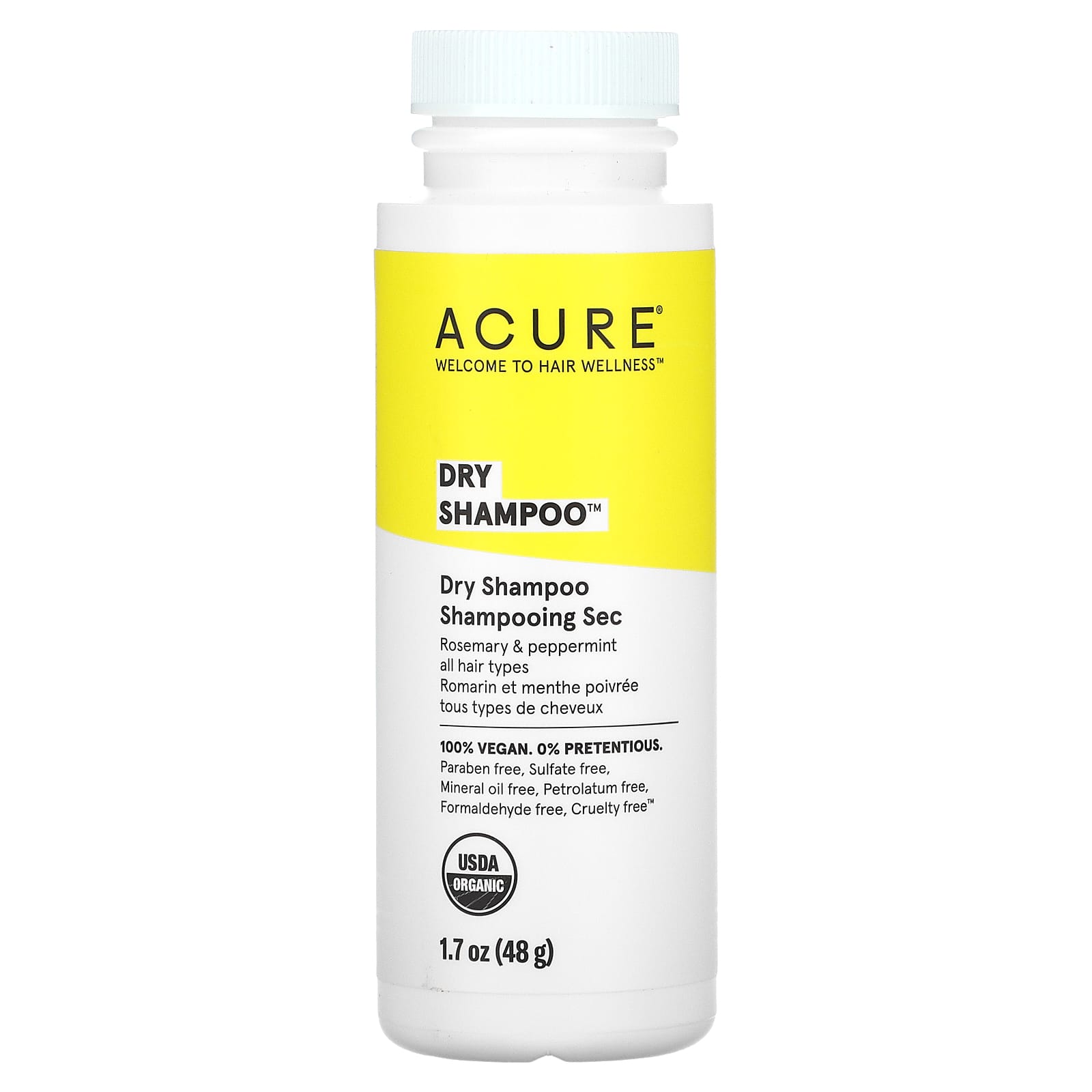 ACURE-Dry Shampoo-All Hair Types-Rosemary & Peppermint-1.7 oz (58 g)