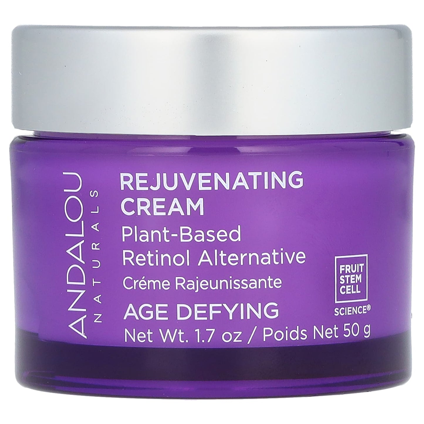 Andalou Naturals-Rejuvenating Cream-Plant-Based Retinol Alternative-1.7 oz (50 g)