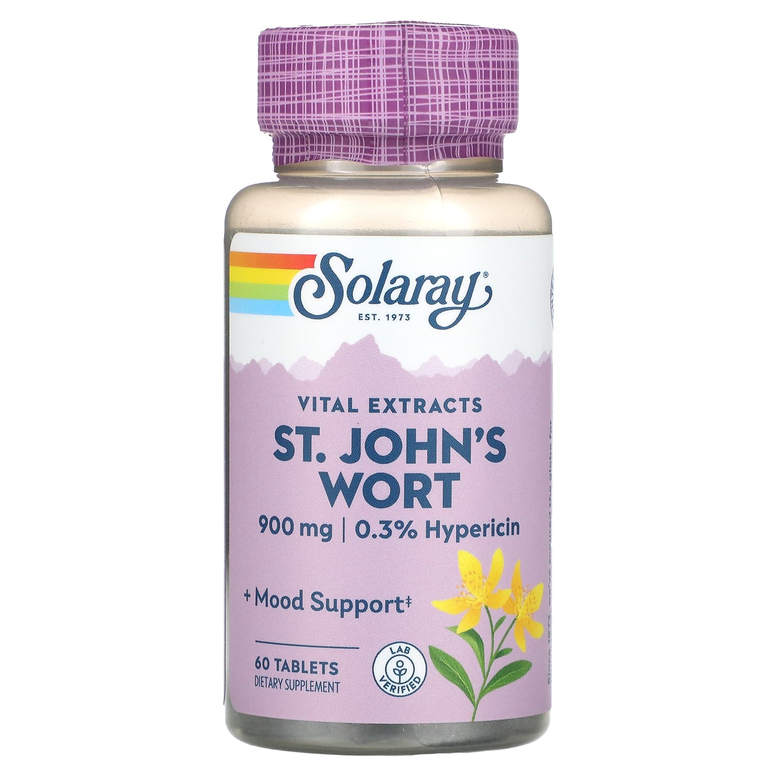 Solaray-St. John's Wort Vital Extracts-900 mg-60 Tablets