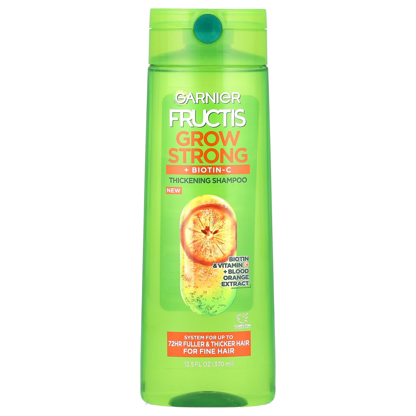 Garnier-Fructis-Grow Strong-Thickening-Shampoo-For Fine Hair-12.5 fl oz (370 ml)