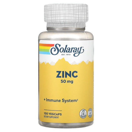 Solaray-Zinc-50 mg-100 VegCaps