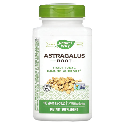 Nature's Way-Astragalus Root-1,410 mg-180 Vegan Capsules (470 mg per Capsule)