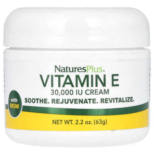 NaturesPlus-Vitamin E Cream With MSM-30,000 IU-2.2 oz (63 g)