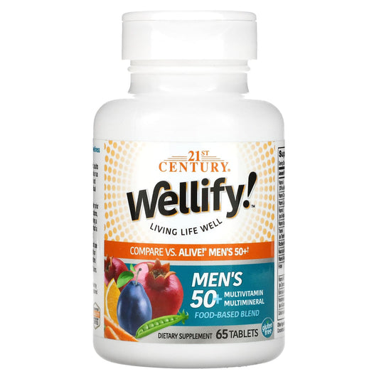 21st Century-Wellify-Men's 50+ Multivitamin Multimineral-65 Tablets