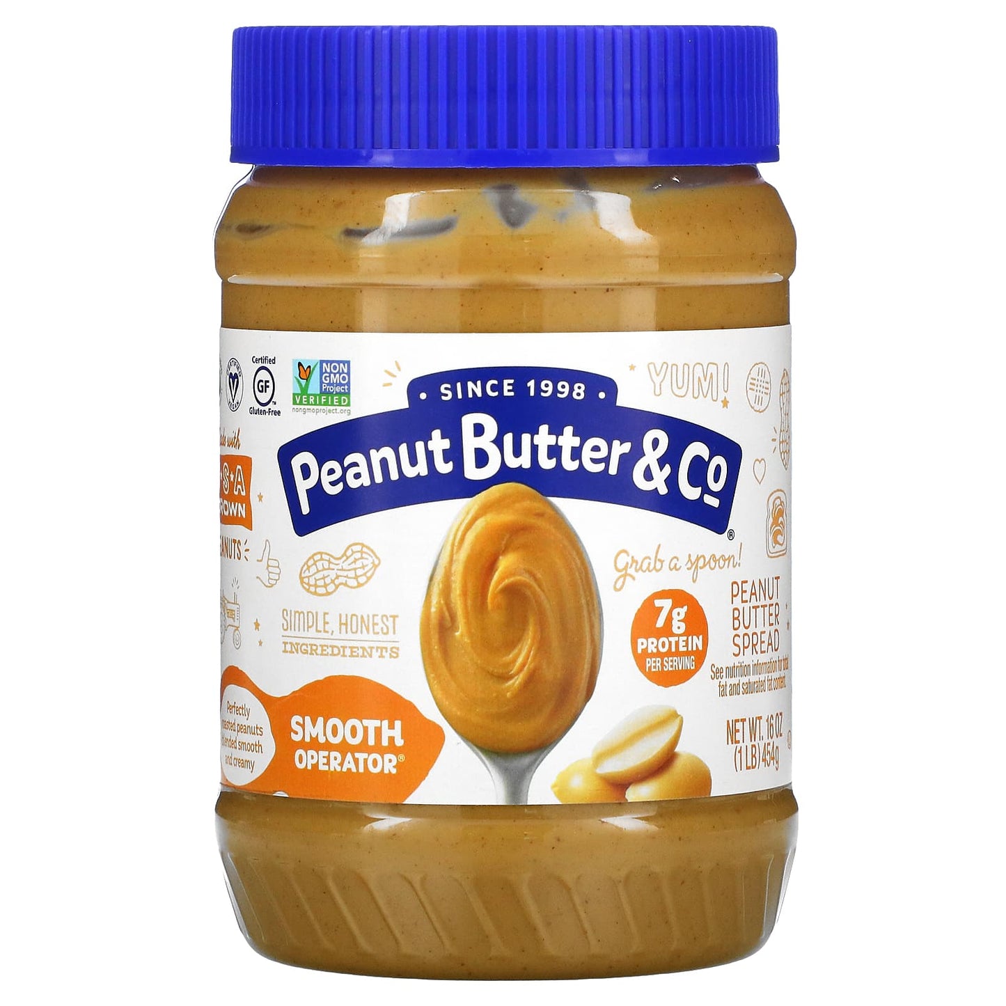 Peanut Butter & Co.-Peanut Butter Spread-Smooth Operator-16 oz (454 g)